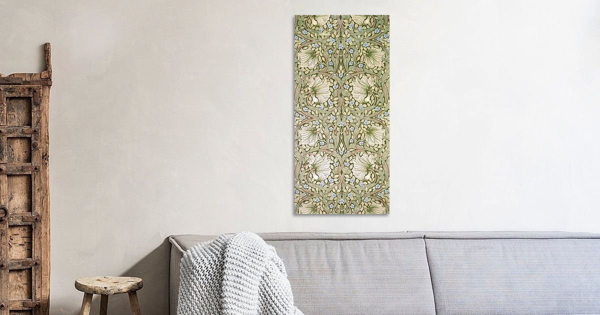 LKETW Vintage Wandbild Zitronenblumen - Ovale Leinwand Cottagecore Deko 21,6x29,6cm